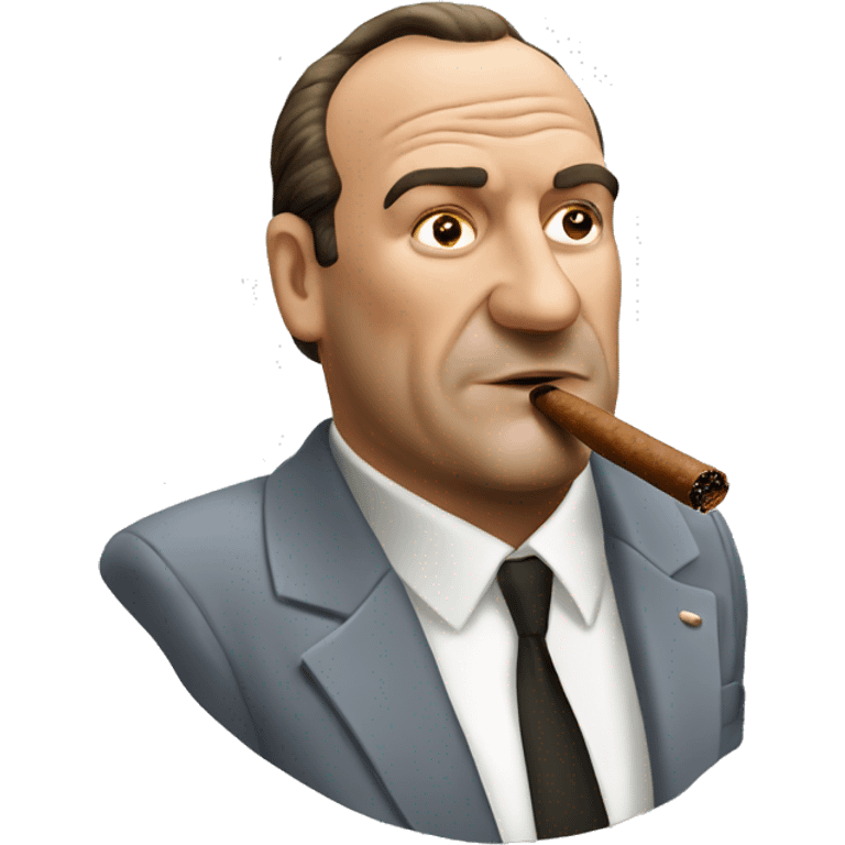 Tony soprano smoking a cigar  emoji