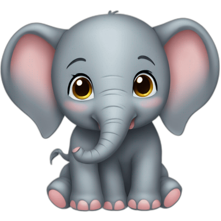 Cute baby elephant  emoji