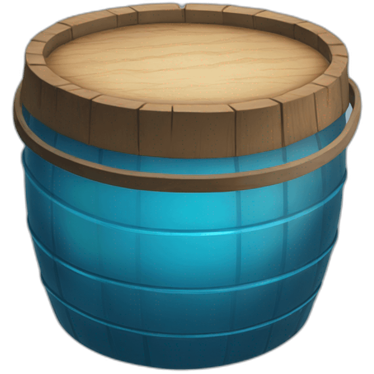 blue glass barrel emoji