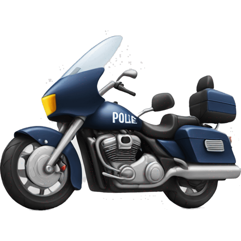 Large-police-motorcycle emoji