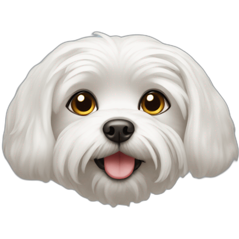 maltese dog occhiolino emoji