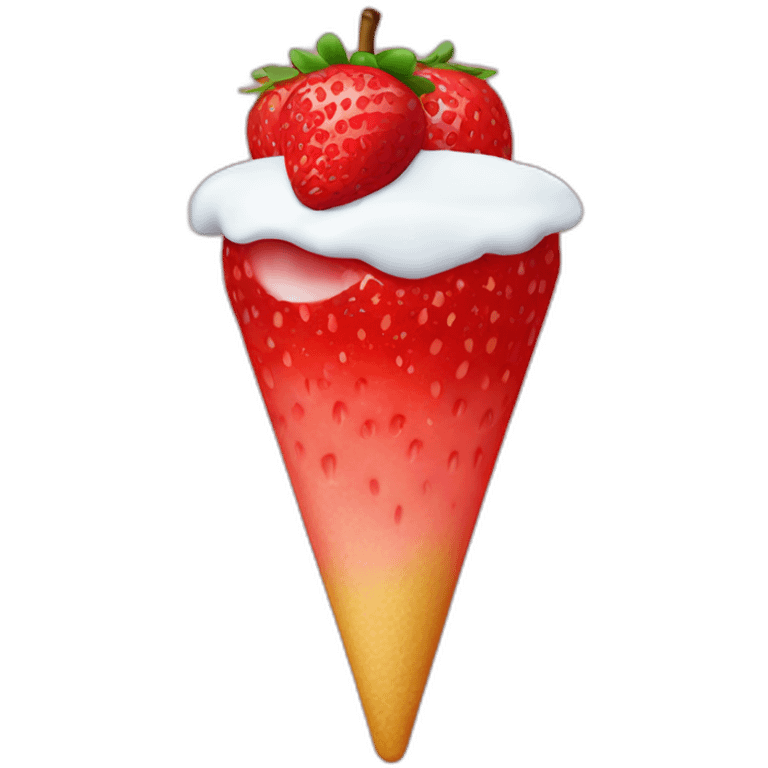 glace à la fraise emoji