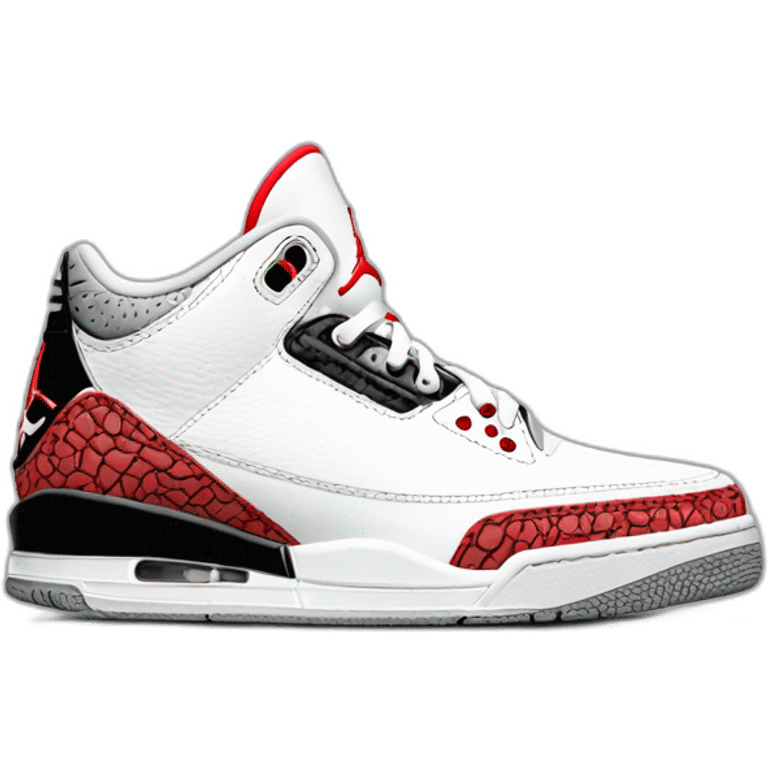 Jordan 3 White Cement emoji