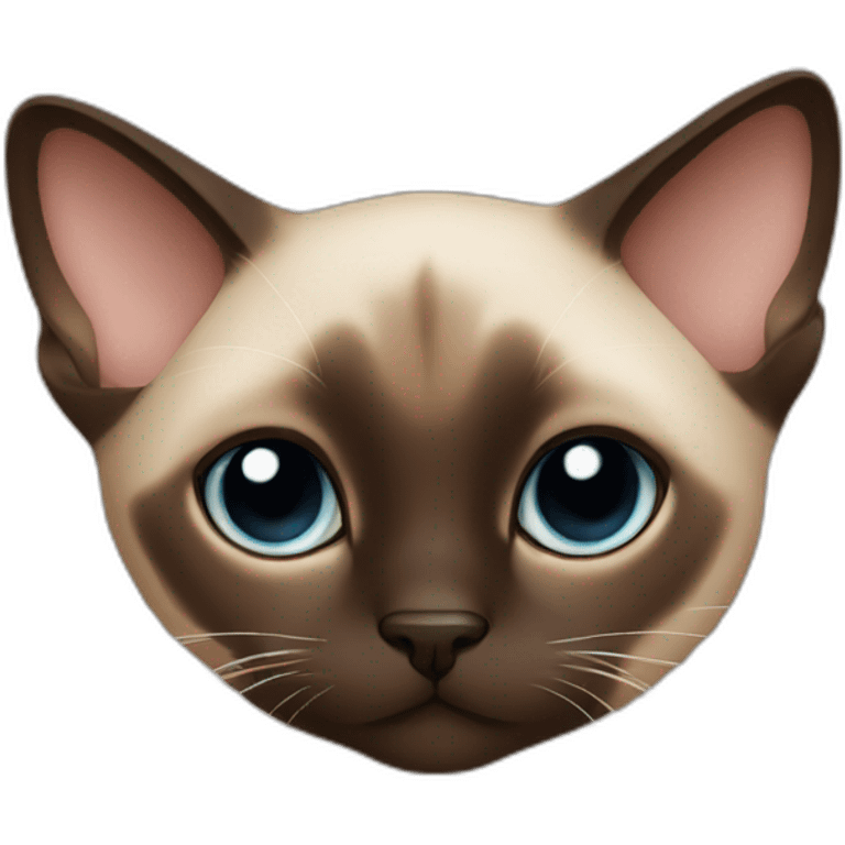 Siamese cat Hug boy eye brown emoji