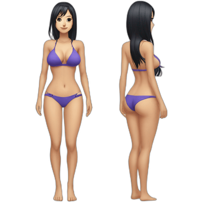 nico robin full body pawg small bikini emoji