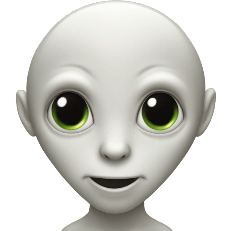 Alien with head shaped like a heart  emoji