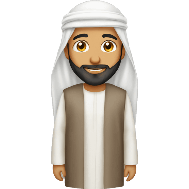 Arabian thawb only, without a man emoji