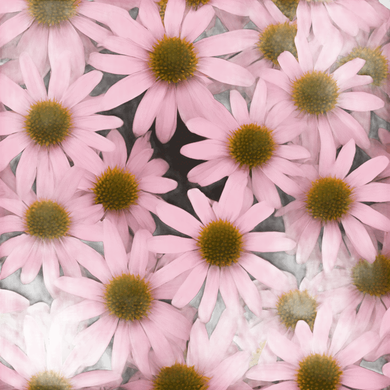 Coneflower soft pink emoji