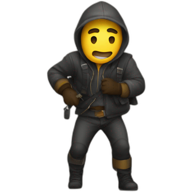 thief inside the house emoji