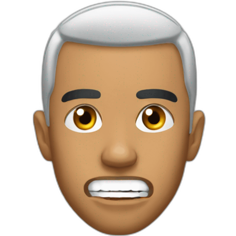 lewis hamilton scared to death face emoji