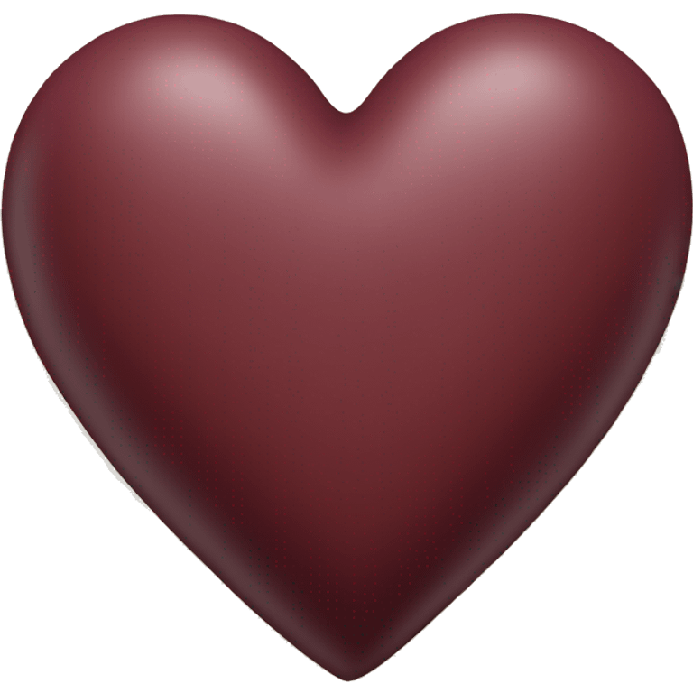 Maroon heart ios emoji