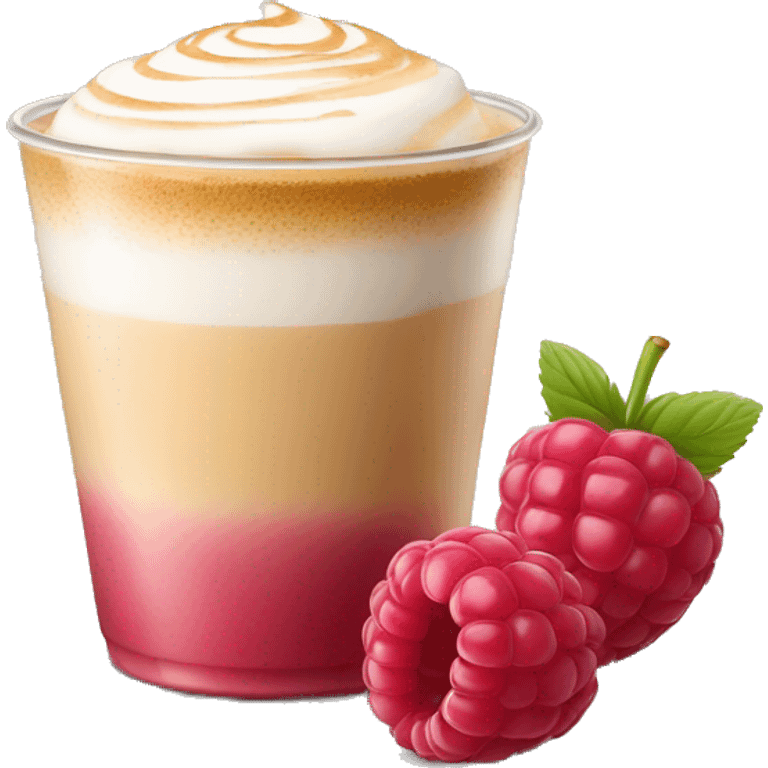 Raspberry macchiato  emoji