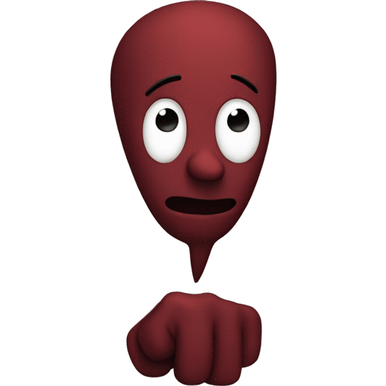 Dark red speech balloon  emoji