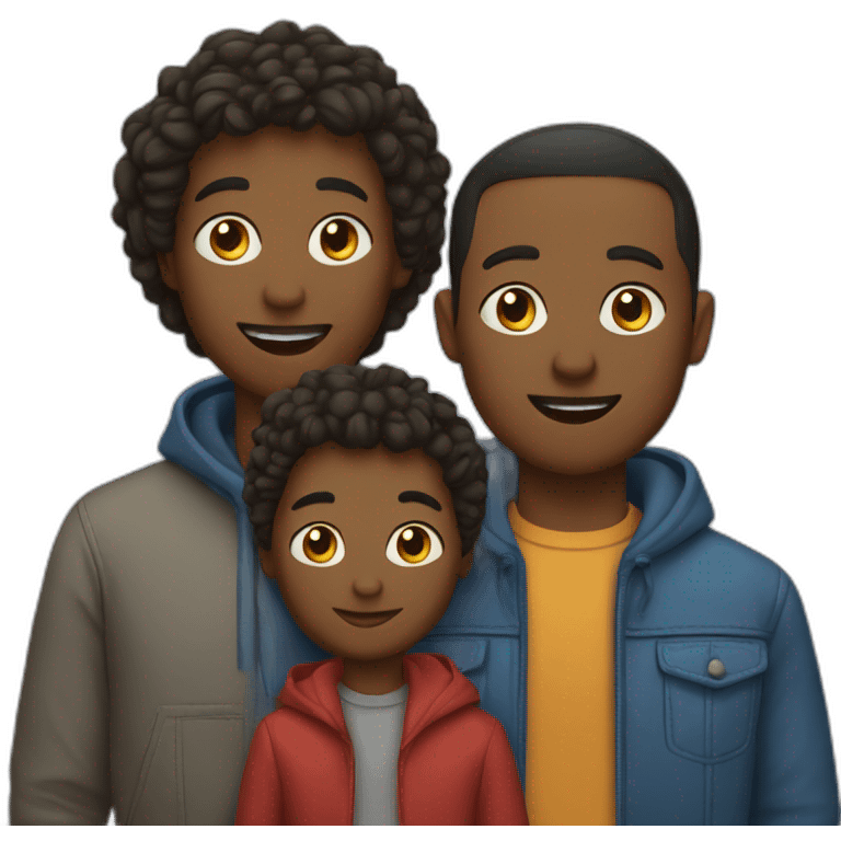 parents and two sons emoji