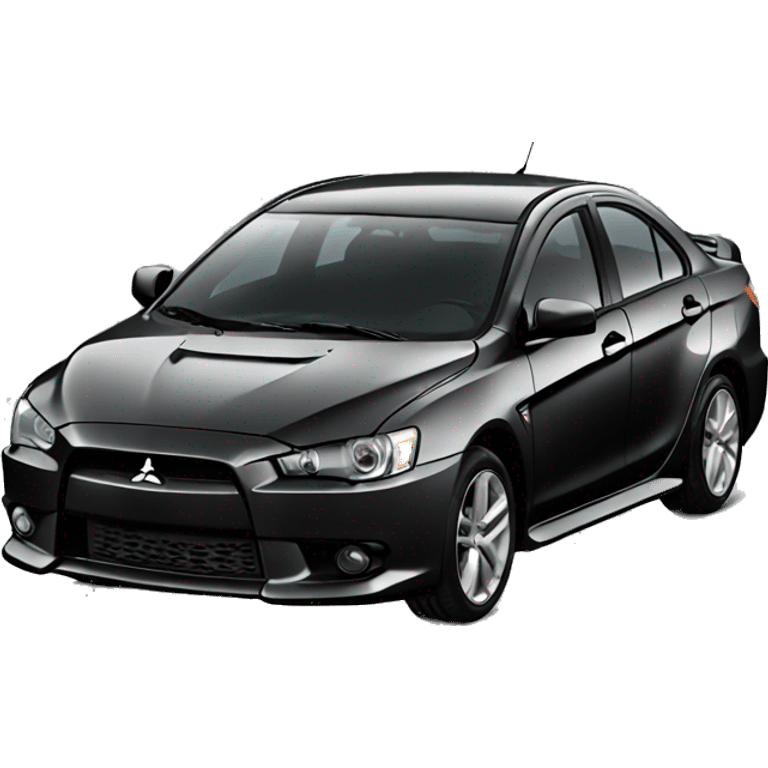 Mitsubishi lancer black  emoji