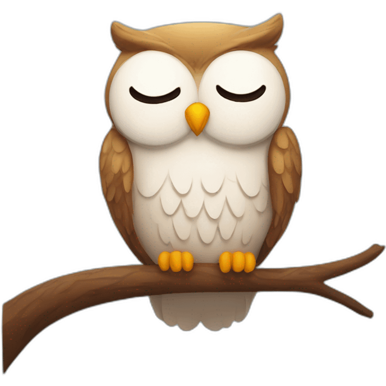 Sleepy Sunday owl emoji