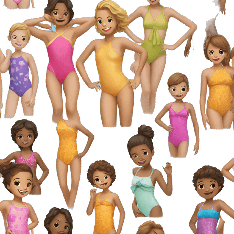 children's swimsuit is like Facebook for one person emoji