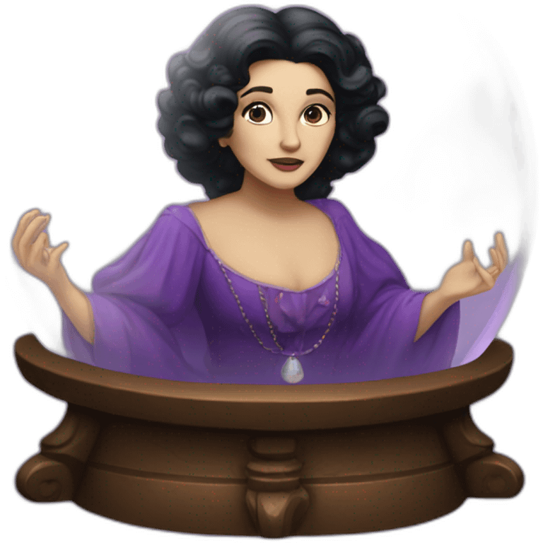 Madam Leota in a crystal ball emoji