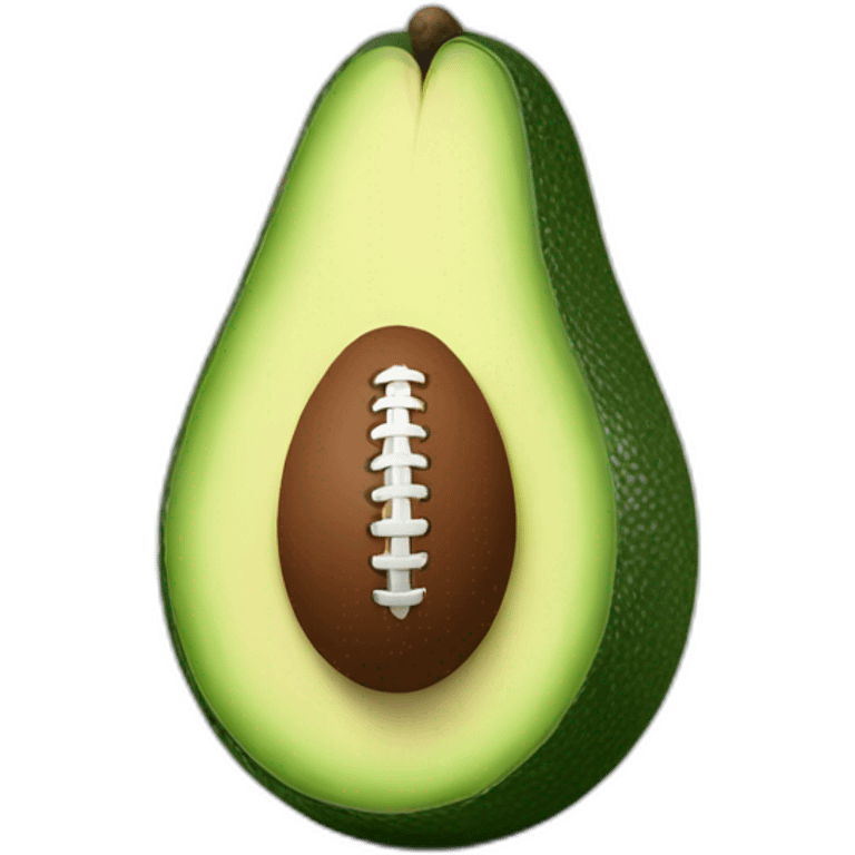 avocado with a England football stone emoji