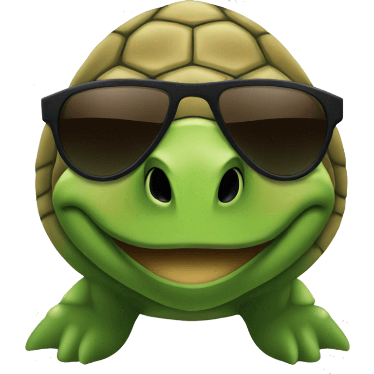 turtle with sunglasses  emoji