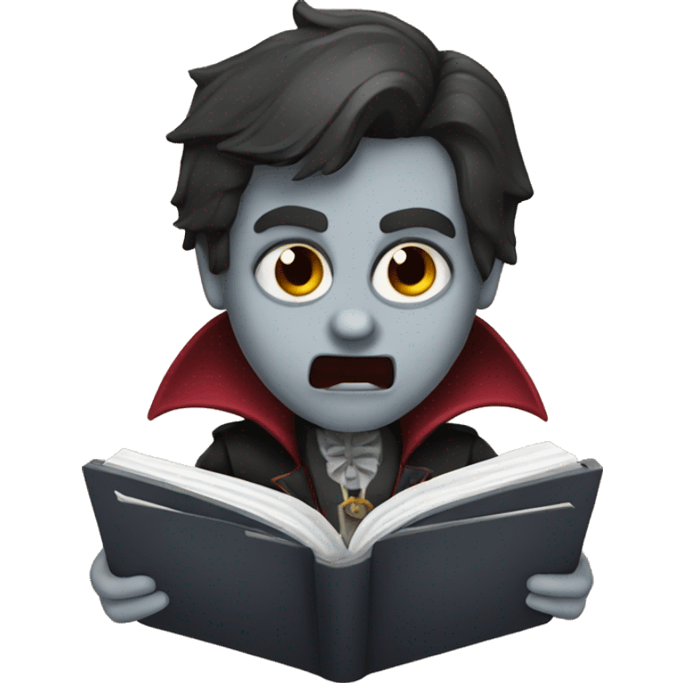 vampire with a notebook emoji