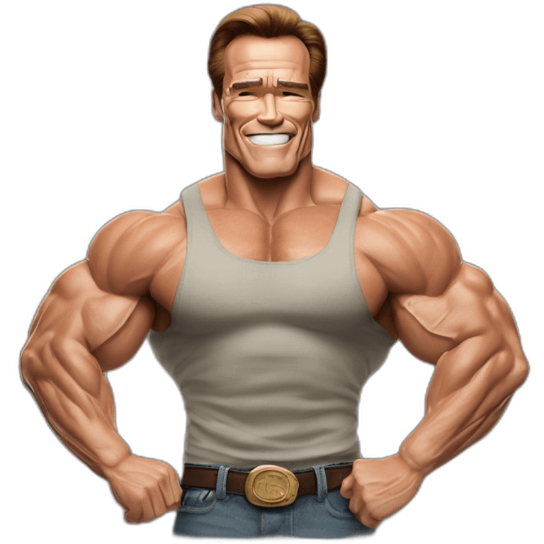 arnold schwarzenegger motivational pose emoji