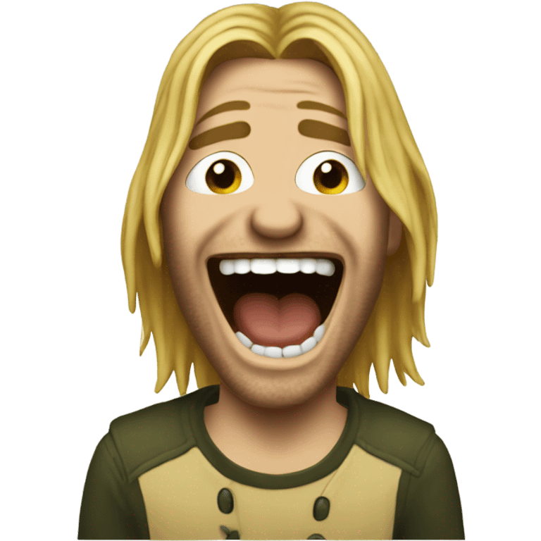 cobain laughing emoji