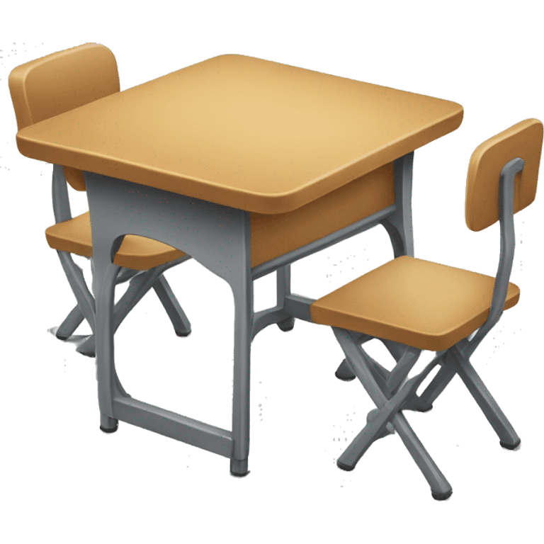 classroom table and chair emoji