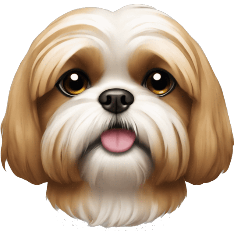 Caramel colored shih tzu dog emoji