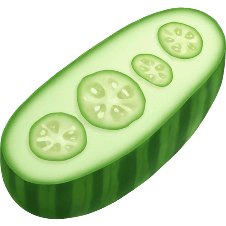 Cucumber slice emoji