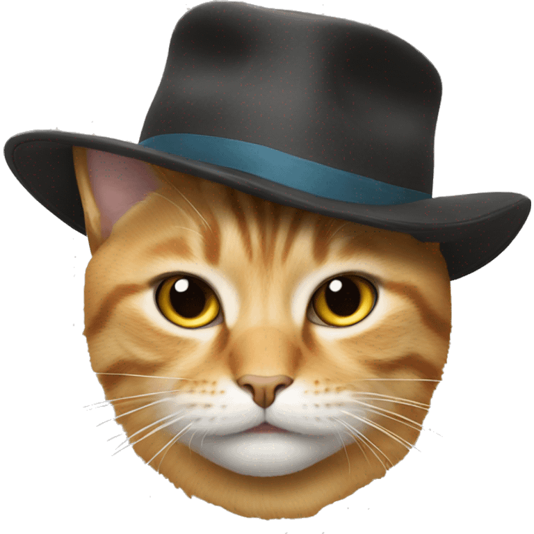 Cat whith a hat emoji