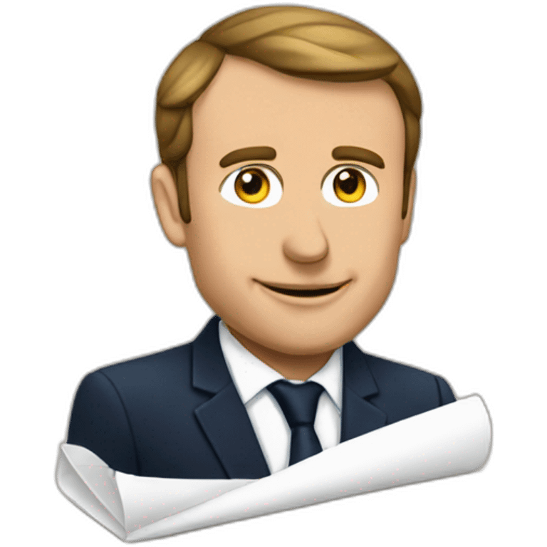 Macron en slip emoji