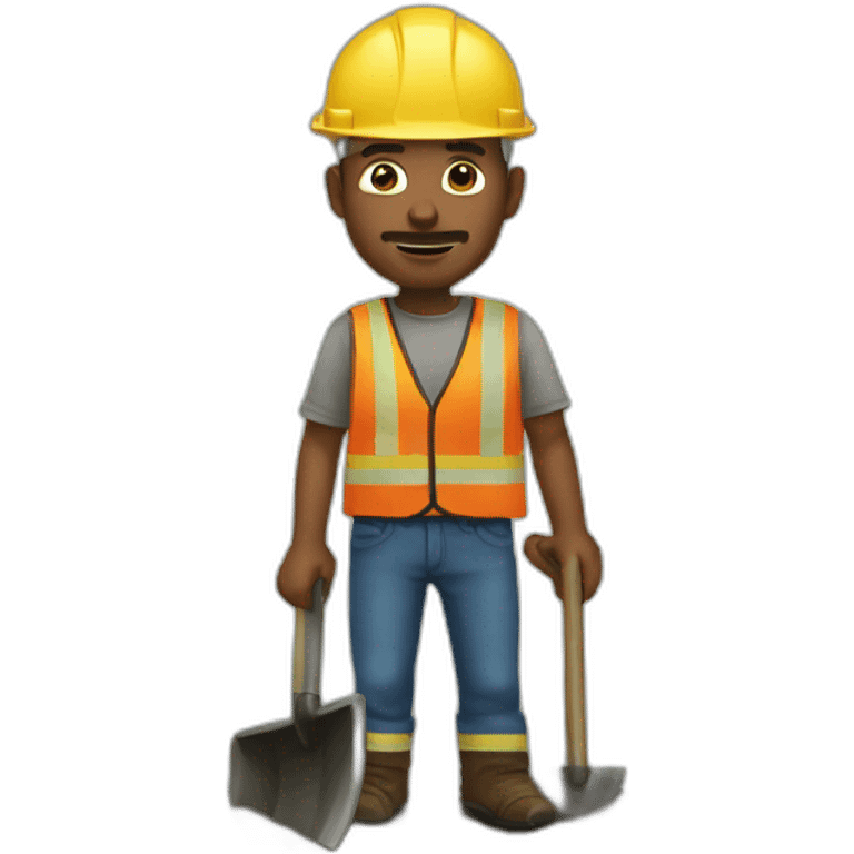 ditch digger human  emoji