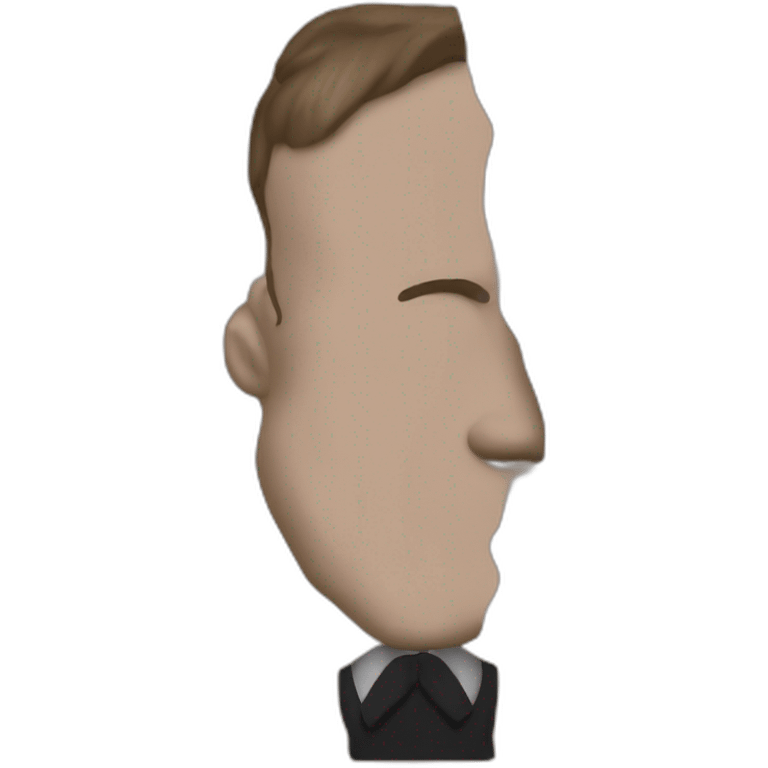 Macron avec la peau noire emoji