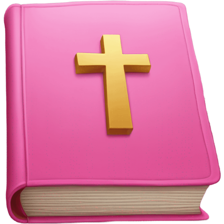 Pink bible emoji