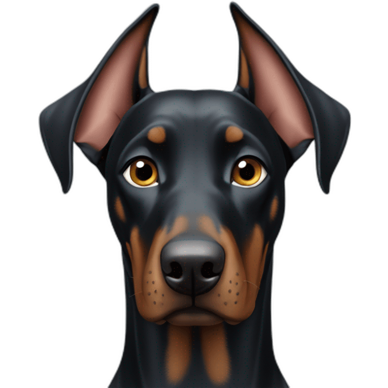 Doberman blue eyes one eyed emoji