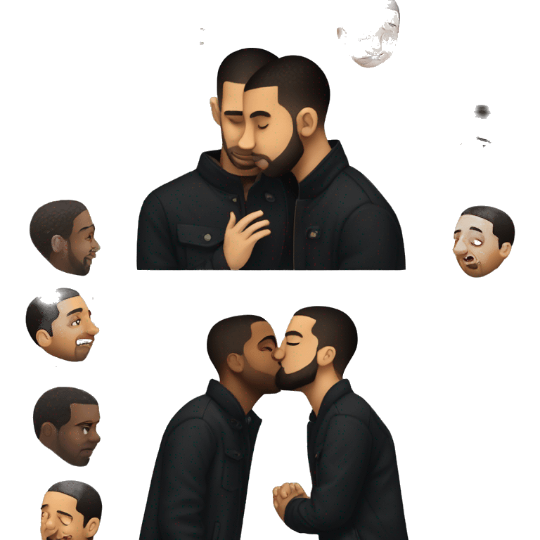 Drake kissing Kendrick emoji