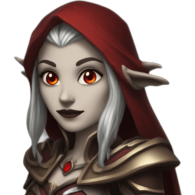 Sylvanas-with-whiteskin-red-eyes emoji