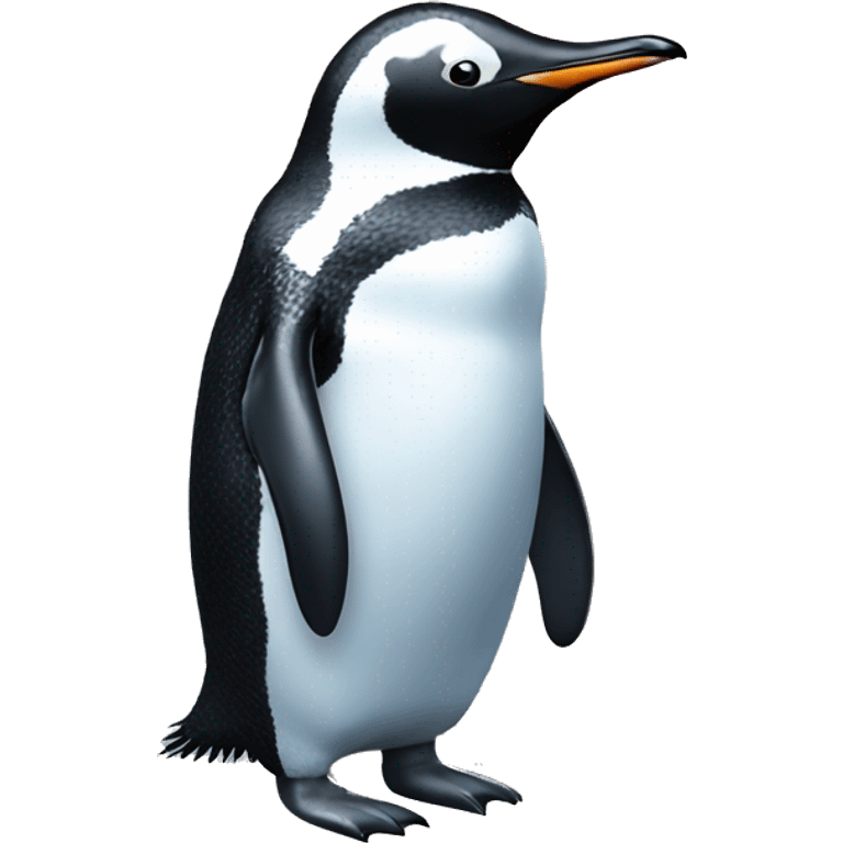 Penguin with skies  emoji