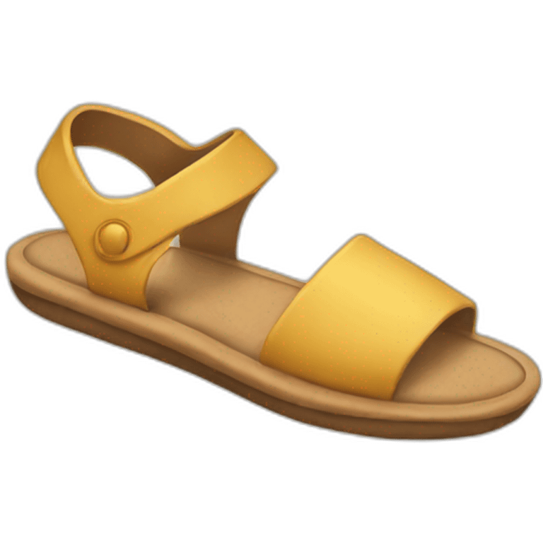 hand holding sandal emoji