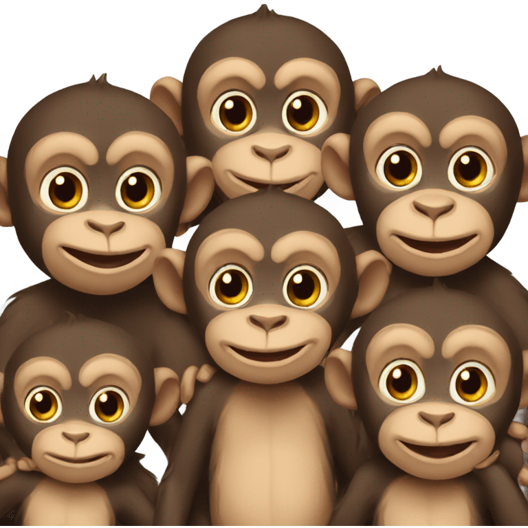 Gay monkey family  emoji