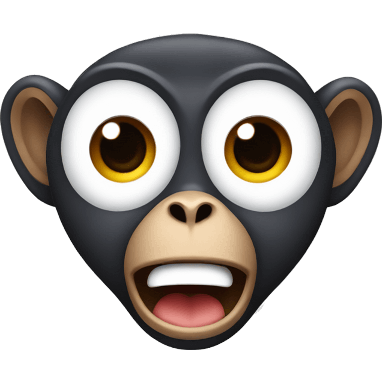 Monkey with a surprised expression emoji