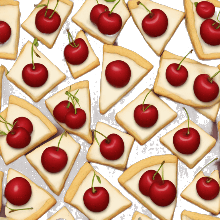 Cherry filling pie slice  emoji