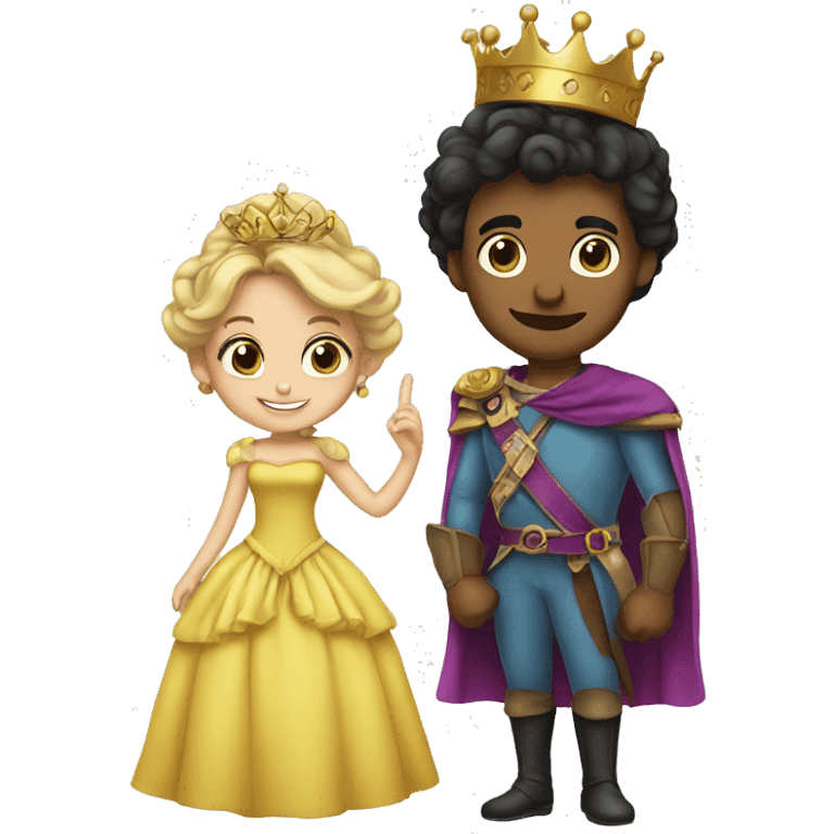 A prince and a princess  emoji