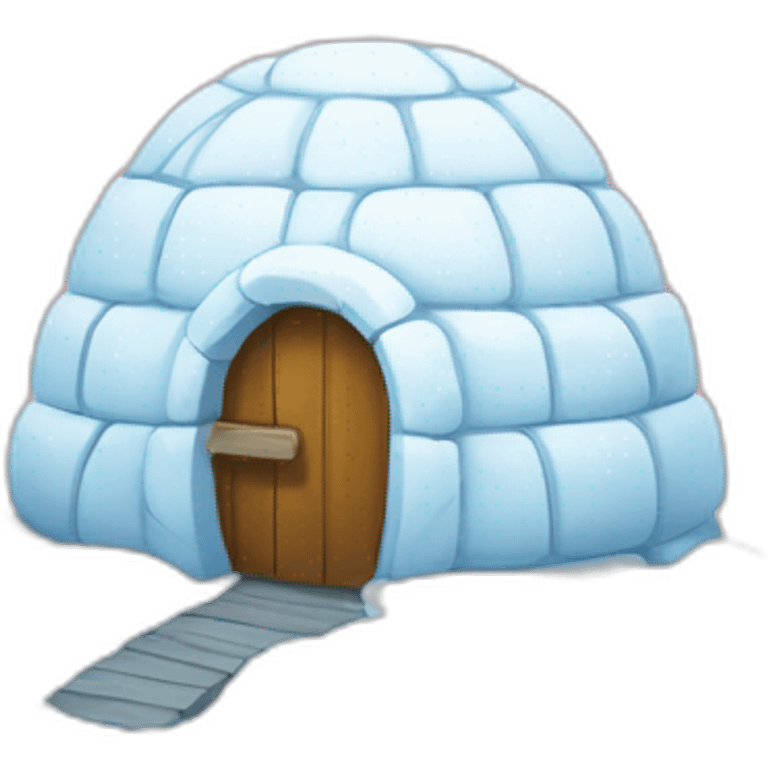 igloo with heart symbol big emoji