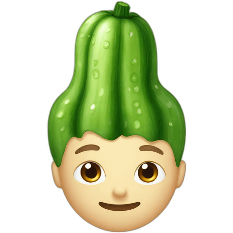 cucumber on head emoji