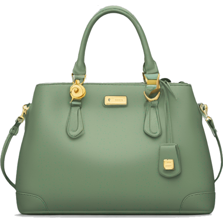 Sage green luxury purse  emoji