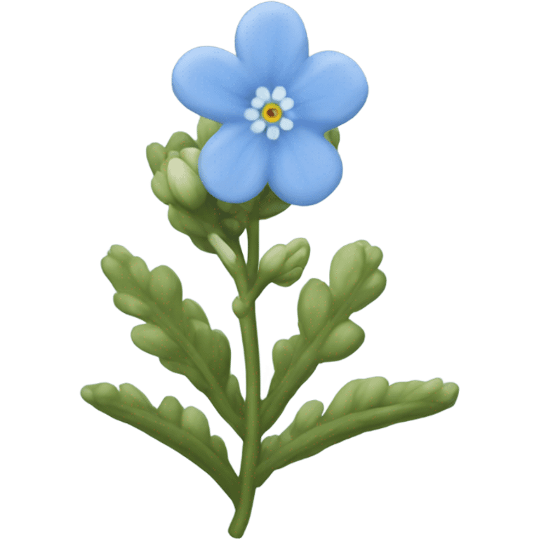 Myosotis flower emoji