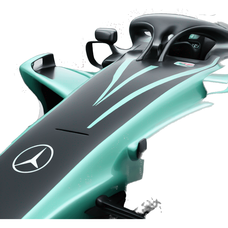 Mercedes W11 black f1 car emoji