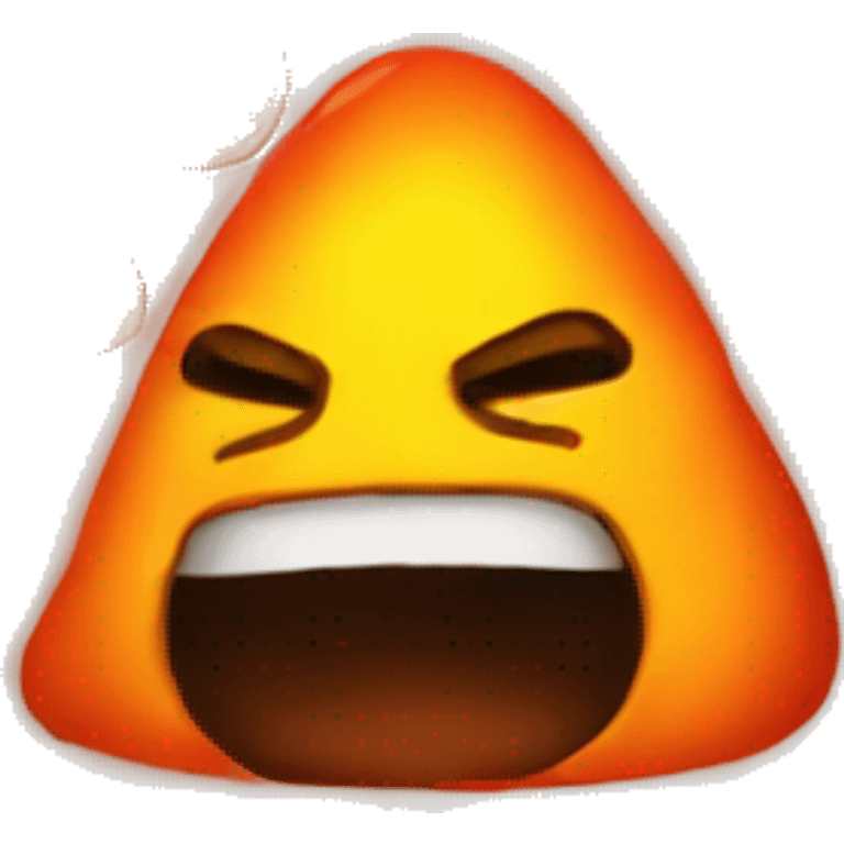 cry emoji with lava instead of wat emoji